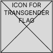 Icon of Transgender flag colours in the shape of a heart
